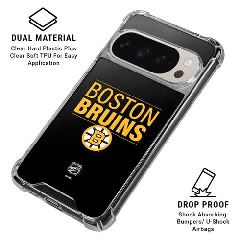 NHL Boston Bruins Lineup Google Pixel 9/9 Pro Clear Case